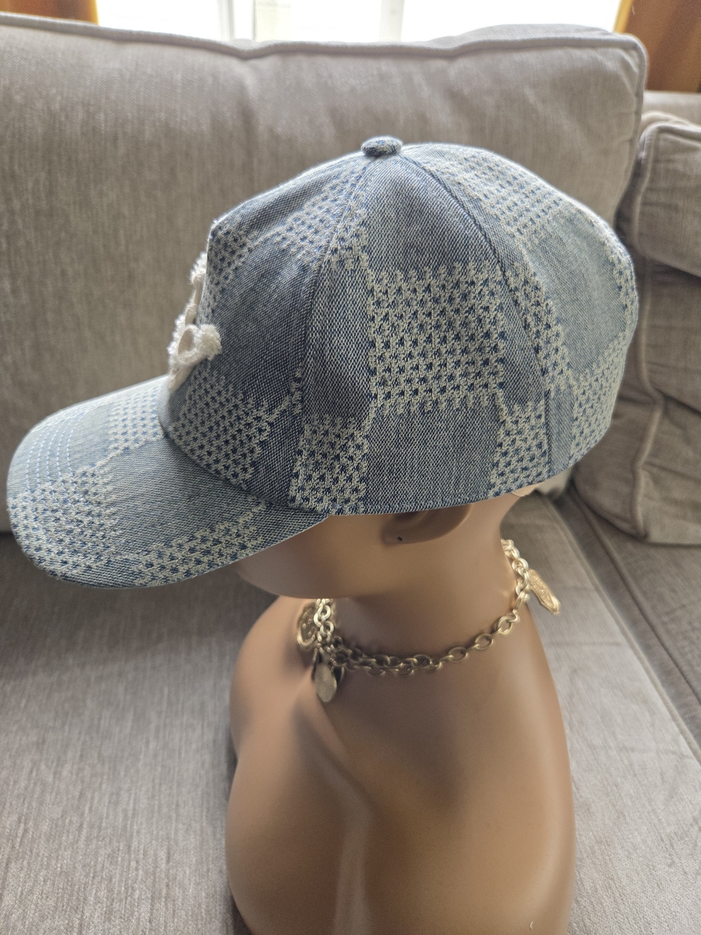 Louis Vuitton  Damier Denim 3D Cap - Picture 4 of 8